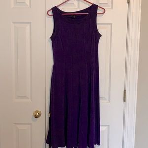 Elegant dark purple dress